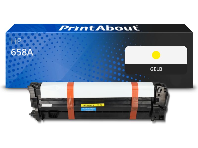 PrintAbout Toner kompatibel mit HP 658A (W2002A) - Gelb