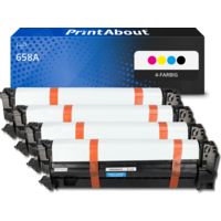 Toner kompatibel mit HP 658A (W2000/01/02/03A) - 4-farbig - Multipack
