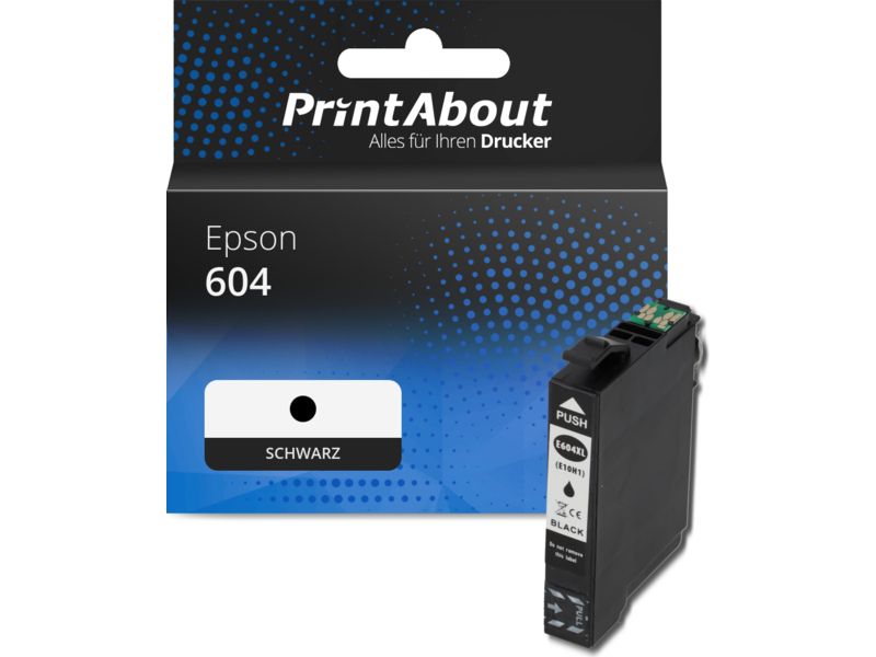 PrintAbout Druckerpatrone kompatibel mit Epson 604 (C13T10G14010) - Schwarz