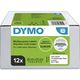 Dymo 2093095 (12 stuks) - Schwarz auf weiß - Etikett