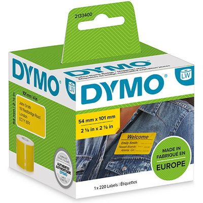 Dymo 2133400 - Schwarz auf gelb - Etikett
