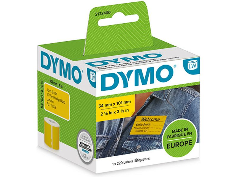 Dymo 2133400 - Schwarz auf gelb - Etikett