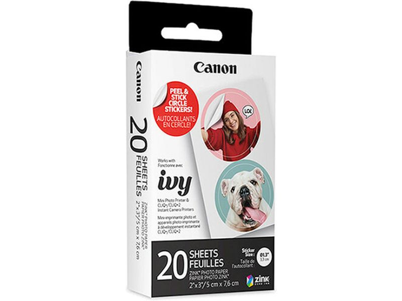 Canon ZINK fotopapier zelfklevend cirkel 33 mm (20 vel) - Fotopapier