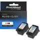 Druckerpatrone kompatibel mit Canon PG-510 + CL-511 - Schwarz + 3 Farben - Multipack