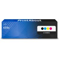 Toner kompatibel mit HP 659x (W2010/11/12/13X) - 4-farbig - Hohe Kapazität - Multipack