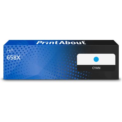 Toner kompatibel mit HP 658X (W2001X) - Cyan - Hohe Kapazität