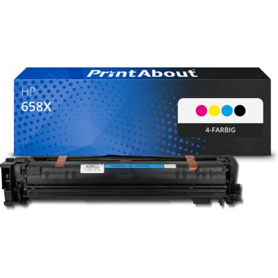 Toner kompatibel mit HP 658X (W2000/01/02/03X) - 4-farbig - Hohe Kapazität - Multipack