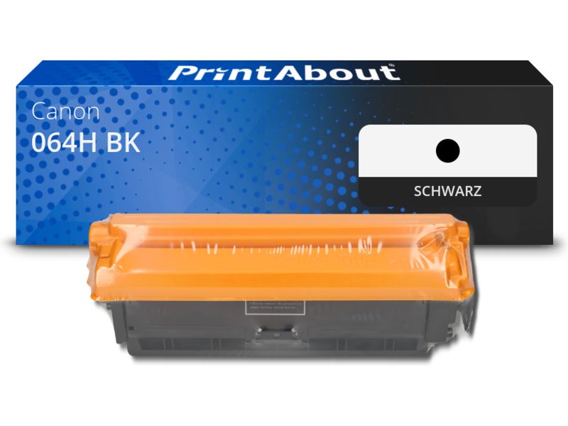 PrintAbout Toner 064H BK Schwarz Hohe Kapazität für Canon