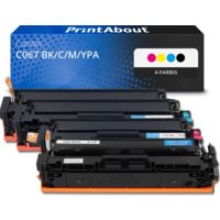 Toner kompatibel mit Canon C067 BK/C/M/YPA - 4-farbig - Multipack