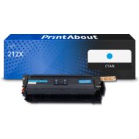 Toner kompatibel mit HP 212X (W2121X) - Cyan - Hohe Kapazität