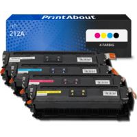 Toner kompatibel mit HP 212A (W2120/21/22/23A) - 4-farbig - Multipack