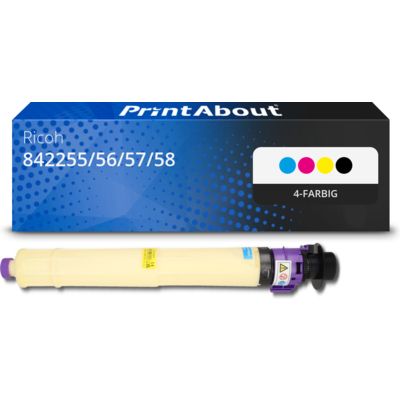 Toner kompatibel mit Ricoh 842255/56/57/58 (IM C3000) - 4-farbig - Multipack