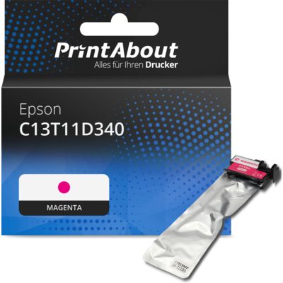 Druckerpatrone kompatibel mit Epson C13T11D340 - Magenta - Hohe Kapazität