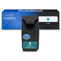 Toner kompatibel mit Lexmark C2320C0 - Cyan