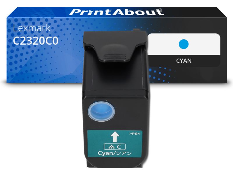 PrintAbout Toner kompatibel mit Lexmark C2320C0 - Cyan