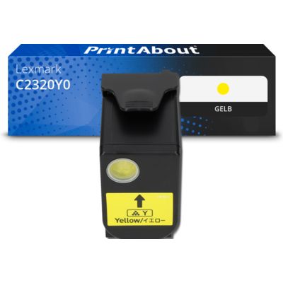 Toner kompatibel mit Lexmark C2320Y0 - Gelb