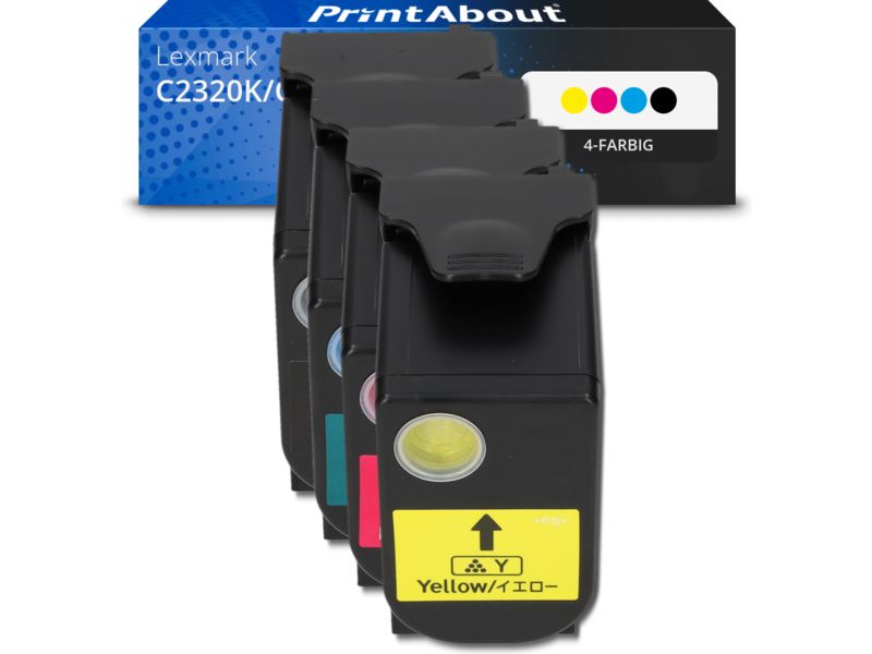 PrintAbout Toner C2320K/C/M/Y0 4-farbig Multipack für Lexmark