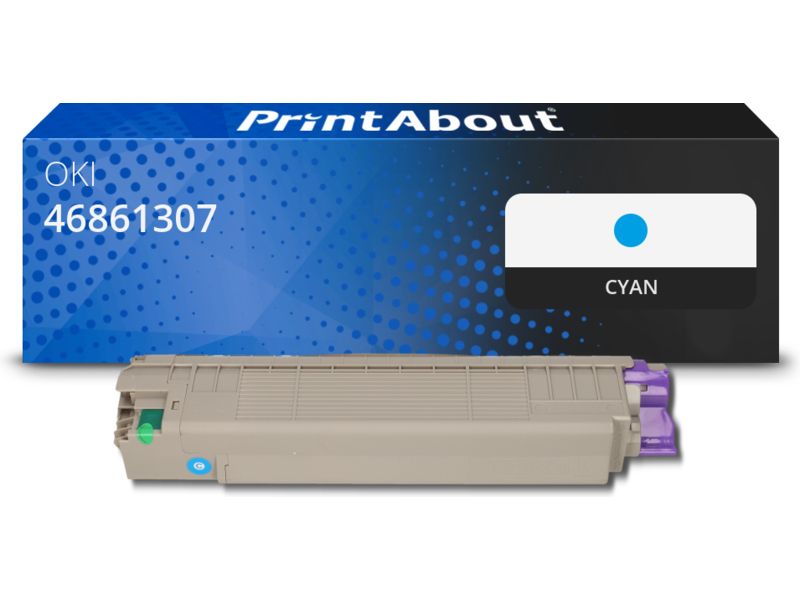 PrintAbout Toner kompatibel mit OKI 46861307 - Cyan