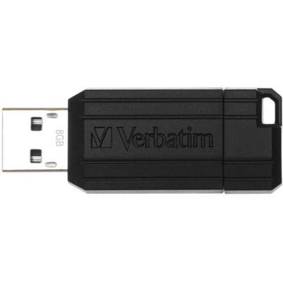 Verbatim USB 2.0 Stick Pinstripe 8GB schwarzer USB-Stick