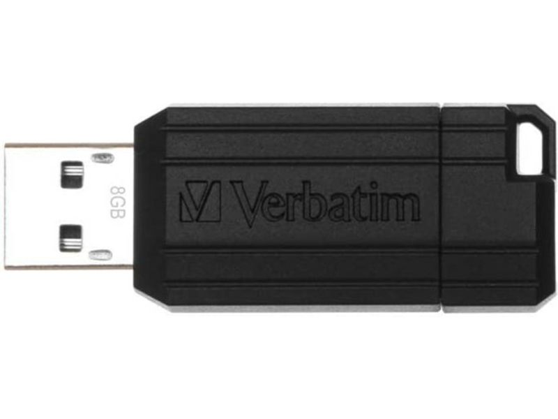Verbatim USB 2.0 Stick Pinstripe 8GB schwarzer USB-Stick