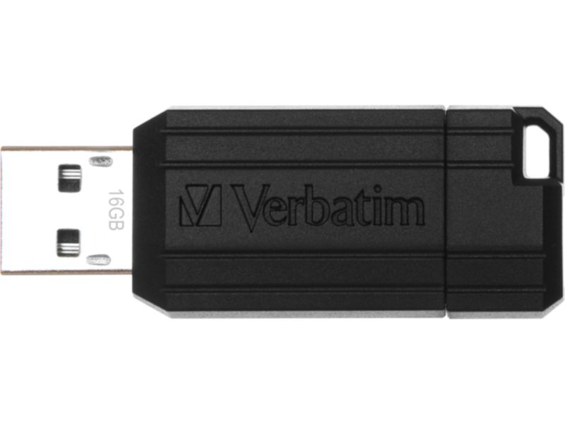 Verbatim USB 2.0 Stick Pinstripe 16GB schwarzer USB-Stick