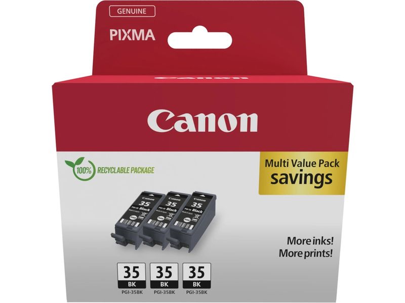 Canon PGI-35 triple pack - Schwarz - Druckerpatrone - Multipack