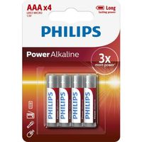 Power Alkaline LR03 Micro AAA 4 Stück