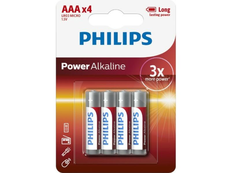 Power Alkaline LR03 Micro AAA 4 Stück