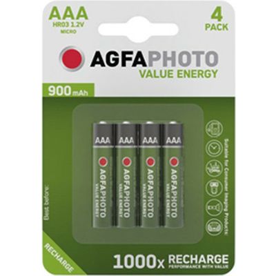 Agfaphoto Wiederaufladbare Micro AAA 4er-Pack Batterie