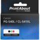 Druckerpatrone kompatibel mit Canon PG-540L / CL-541XL - Schwarz + 3 Farben - Hohe Kapazität - Multipack