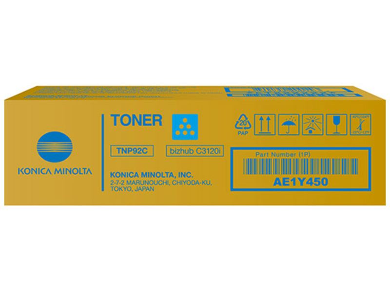 Konica Minolta TNP-92C (AE1Y450) - Cyan - Toner