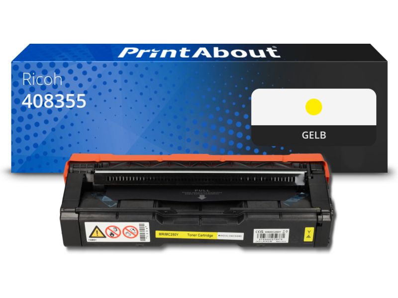 PrintAbout Toner 408355 (M C250) Gelb für Ricoh