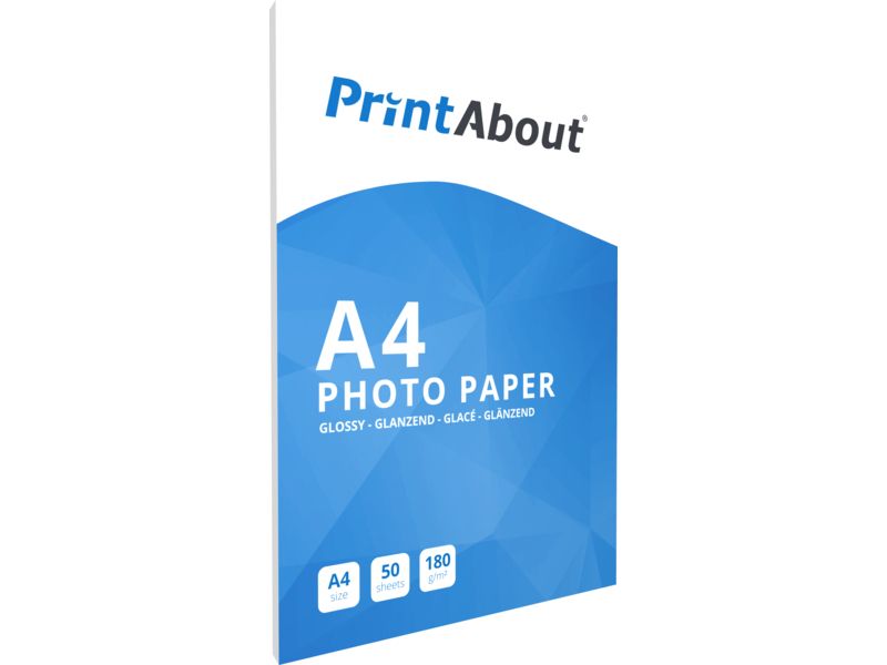 PrintAbout Premium Hochglanz A4 180 G/m² (50 Blatt)