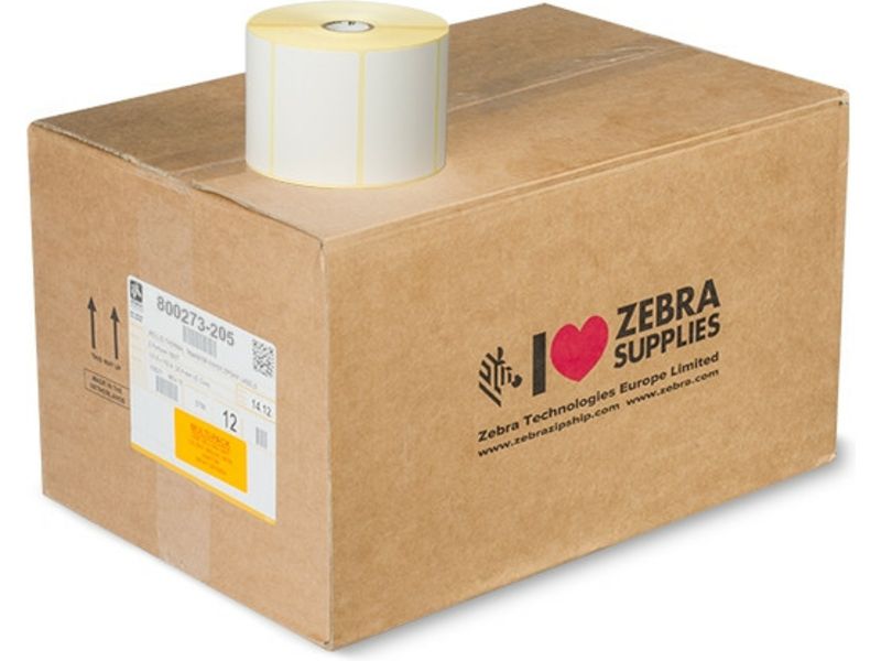 Zebra 800273-205 - (76 mm x 51 mm) 12 Rollen - Schwarz auf weiß - Etikett