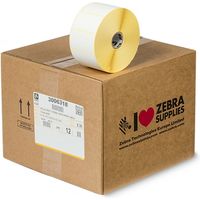 Zebra 3006318 - (57 mm x 32 mm) 12 Rollen - Schwarz auf weiß - Etikett