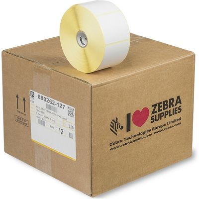 Zebra 800262-127 - (57 mm x 32 mm) 12 Rollen - Schwarz auf weiß - Etikett
