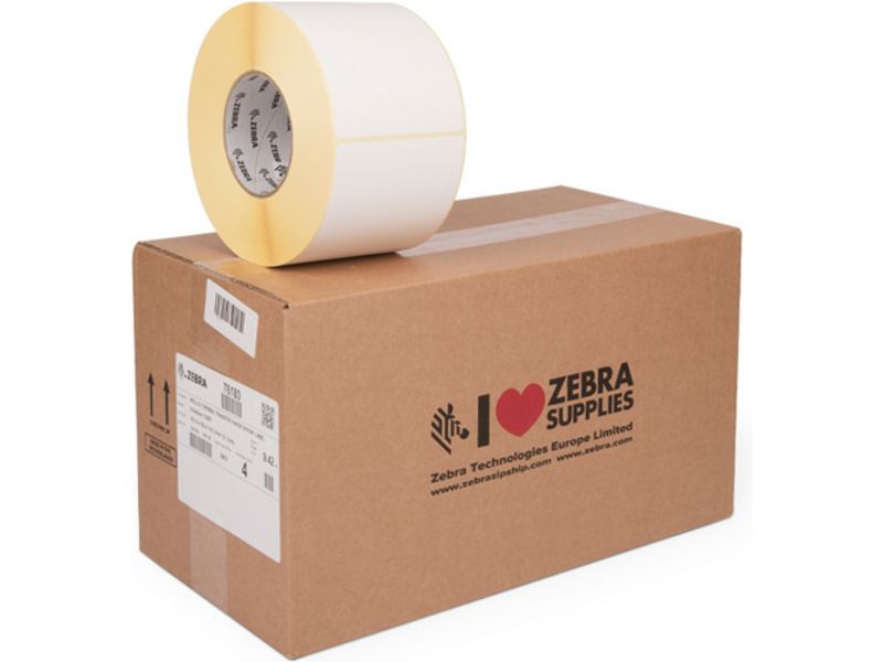 Zebra 76180 - (102 mm x 152 mm) 4 Rollen - Schwarz auf weiß - Etikett