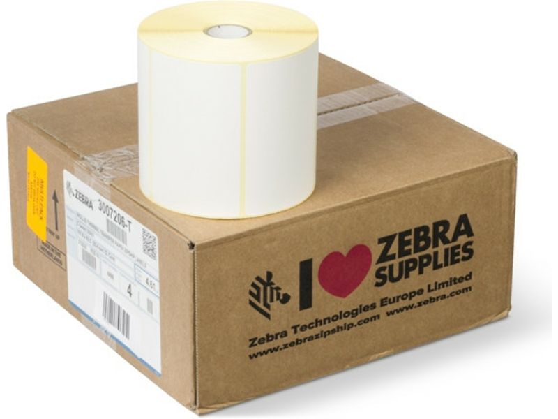 Zebra 3007206-T (Z-Select 2000T) - (102 mm x 64 mm) 4 Rollen - Schwarz auf weiß - Etikett