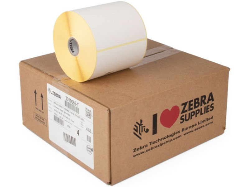 Zebra 3010066-T (Z-Perform 1000D) - (158,8 mm x 101,6) 4 Rollen - Schwarz auf weiß - Etikett