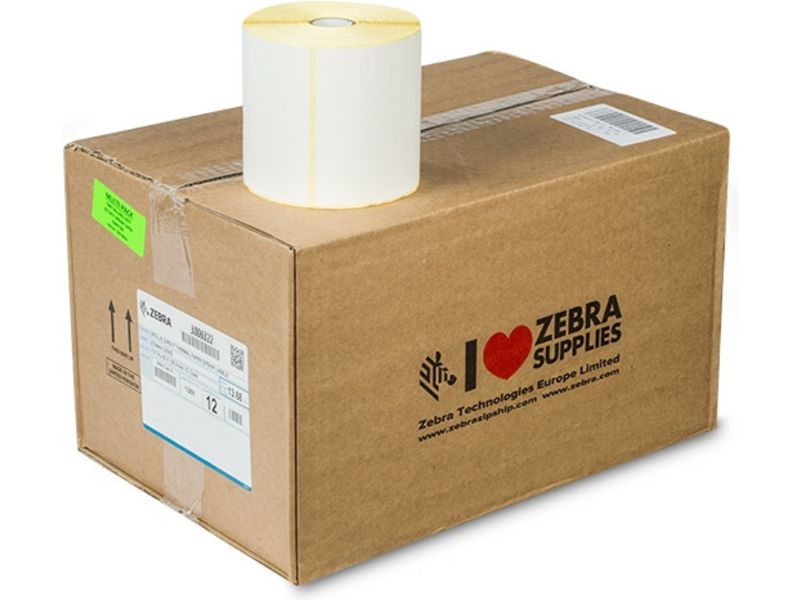 Zebra 3006322 (Z-Select 2000T) - (102 mm x 152 mm) 12 Rollen - Schwarz auf weiß - Etikett