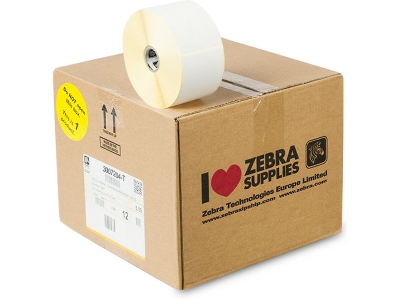 Zebra 3007204-T (Z-Select 2000T) - (57 mm x 102 mm) 12 Rollen - Schwarz auf weiß - Etikett