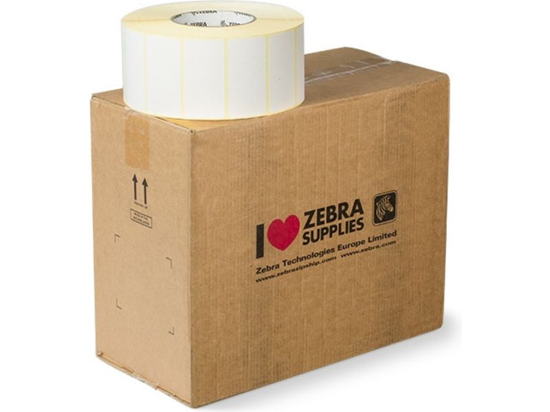 Zebra 880018-038 - (76 mm x 38 mm) 6 Rollen - Schwarz auf weiß - Etikett