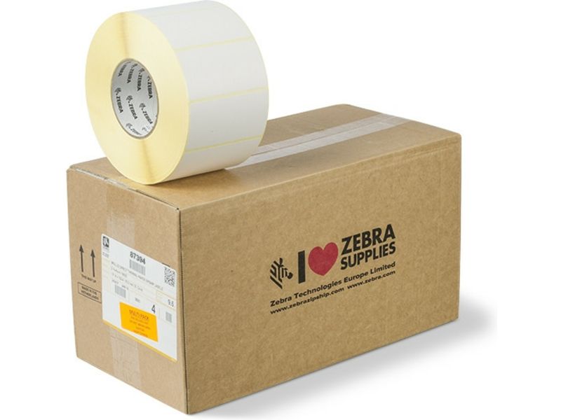 Zebra 87394 - (100 mm x 50 mm) 4 Rollen - Schwarz auf weiß - Etikett