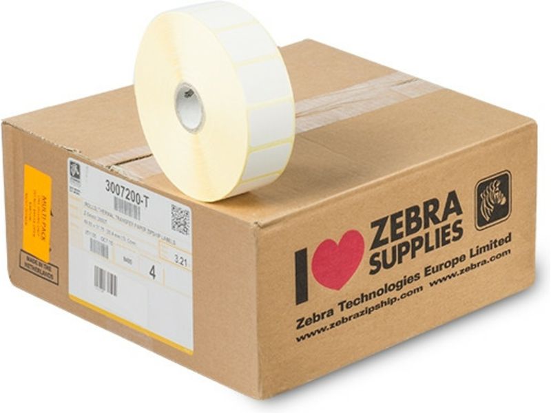 Zebra 3007200-T (Z-Select 2000T) - (31 mm x 22 mm) 12 Rollen - Schwarz auf weiß - Etikett