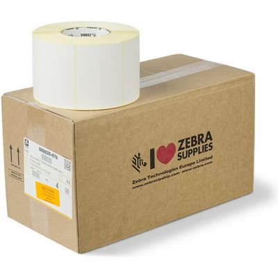 Zebra 880026-076 - (102 mm x 76 mm) 4 Rollen - Schwarz auf weiß - Etikett