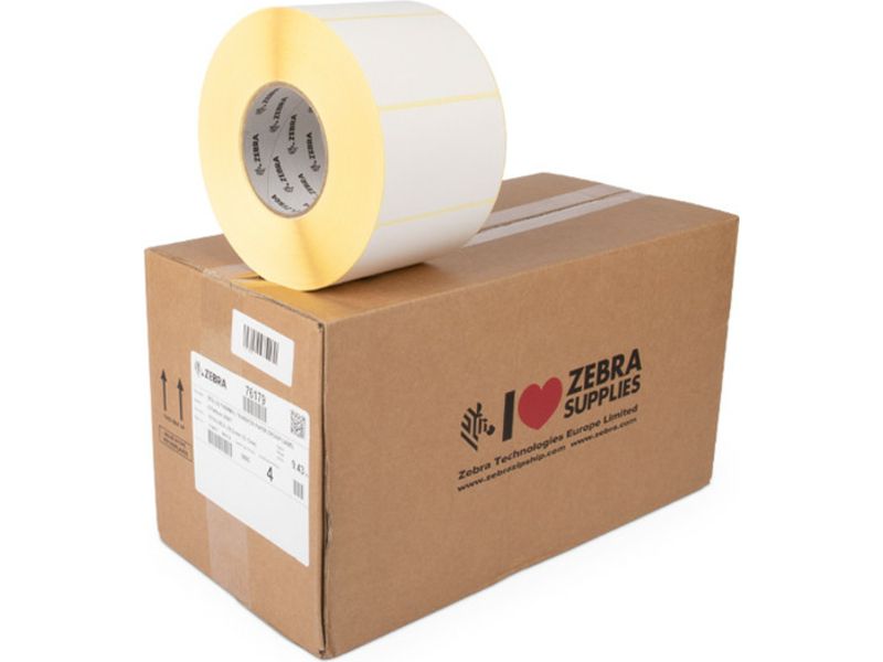 Zebra 76179 - (102 mm x 64 mm) 4 Rollen - Schwarz auf weiß - Etikett