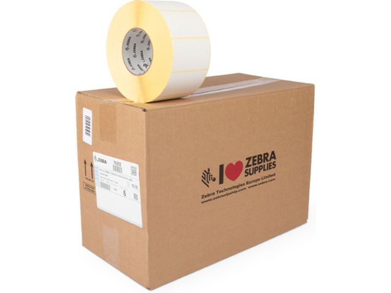 Zebra 76055 (Z-Select 2000T) - (76 mm x 51 mm) 6 Rollen - Schwarz auf weiß - Etikett