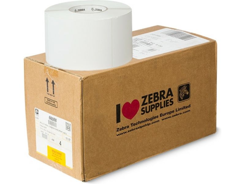 Zebra 66088 - (102 mm x 152 mm) 4 Rollen - Schwarz auf weiß - Etikett