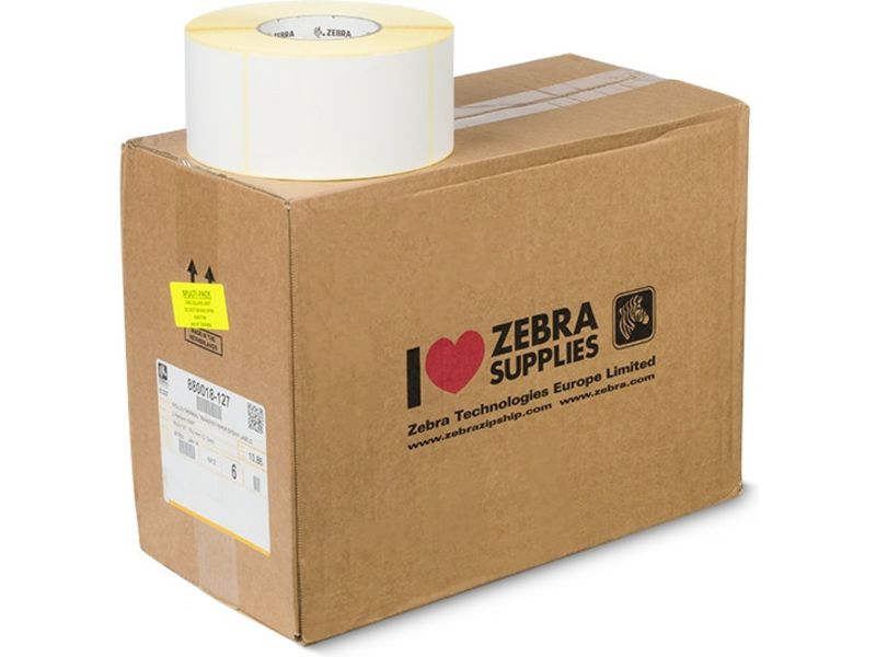 Zebra 880018-127 - (76 mm x 127 mm) 6 Rollen - Schwarz auf weiß - Etikett