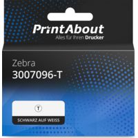 Etikettenrolle kompatibel mit Zebra 3007096-T - (102 mm x 152 mm) 4 Rollen - Schwarz auf weiß